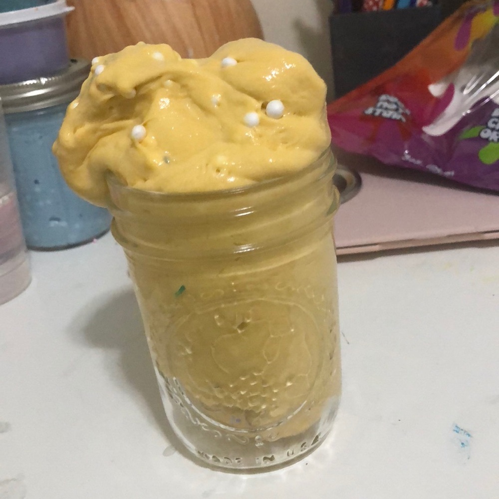 Yellowish orange slime